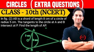 In fig.2, AB is a chord of length 8 cm of a circle of radius 5 cm. The tangents to the circle at A