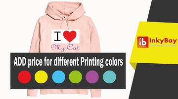 Add price for different printing color (price per color) -Inkybay Product Customizer (Shopify)