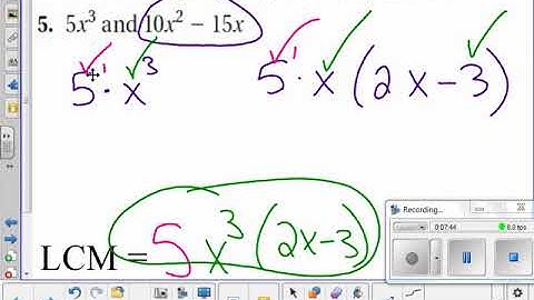 Add and Subtract Rational Expressions 5.5 day 1 Algebra 2