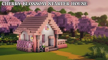 How To Build A Cherry Blossom Starter House In Minecraft 1.21 || Minecraft Tutorial