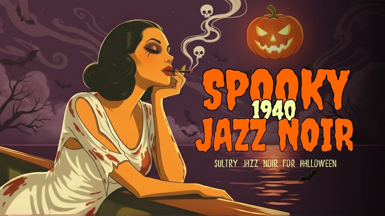 Sultry jazz noir for halloween - It’s October | Female vocal jazz playlist for haunted nights 🌕