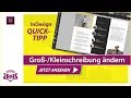 Groß-/Kleinschreibung ändern // InDesign QUICK-TIPP