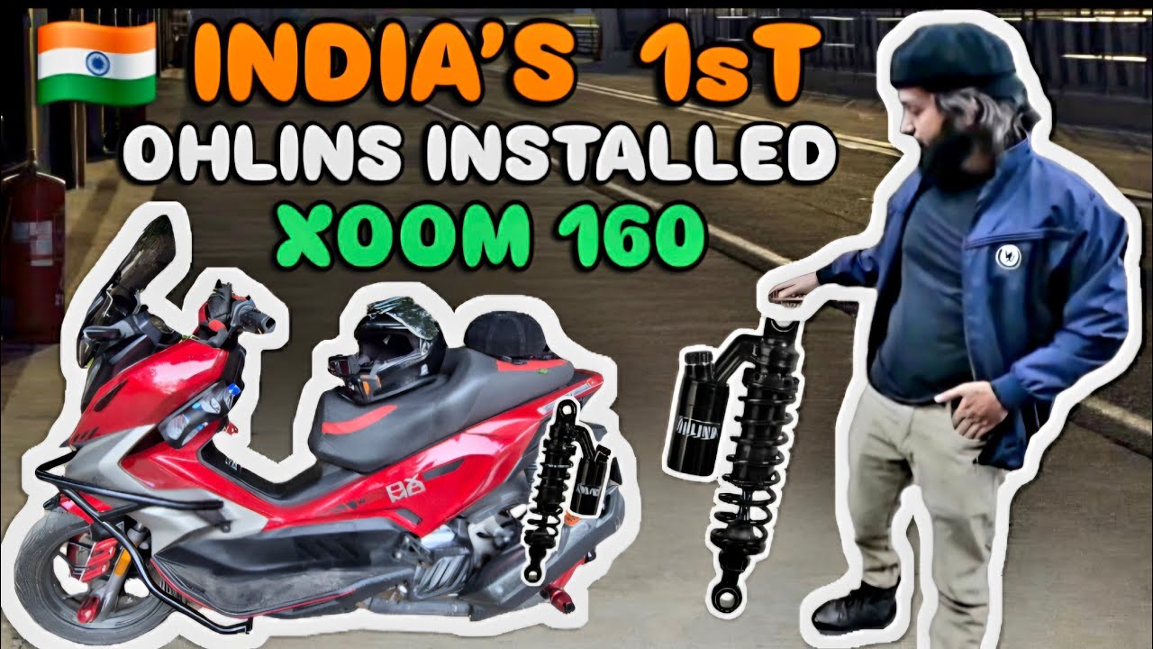 Finally Öhlins on Xoom 160 Monica 🇮🇳 India’s FIRST Suspension Upgrade!