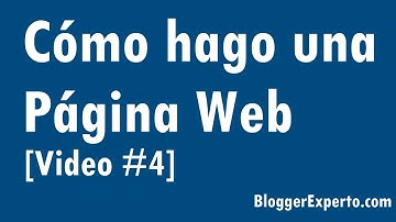 Como Hago una Pagina Web: Video 4 - Instalar WordPress en el Hosting | BloggerExperto.com