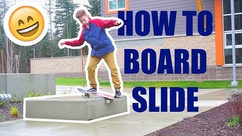 HOW TO BOARDSLIDE A LEDGE!!