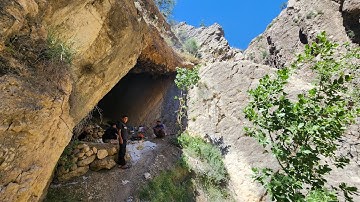 Moving and walking through difficult and dangerous paths.  Nomads of Iran