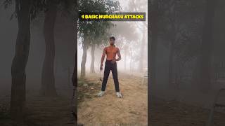 4 Basic Nunchaku Moves ☠️ #martialarts #youtube #viralvideo #rohitsthetics #kungfu #muaythai #master