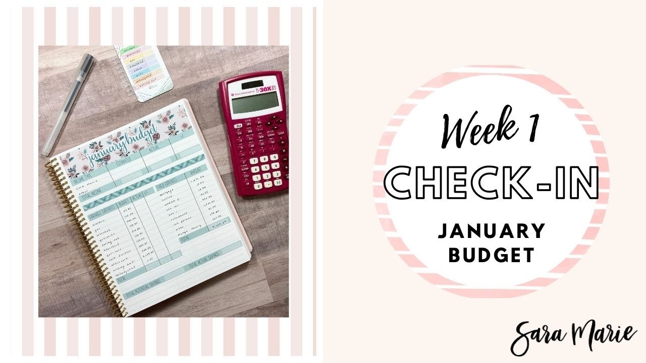 Week 1 Check In | January 2022 Budget | Sara Marie Stickers | EC Focus Monthly |