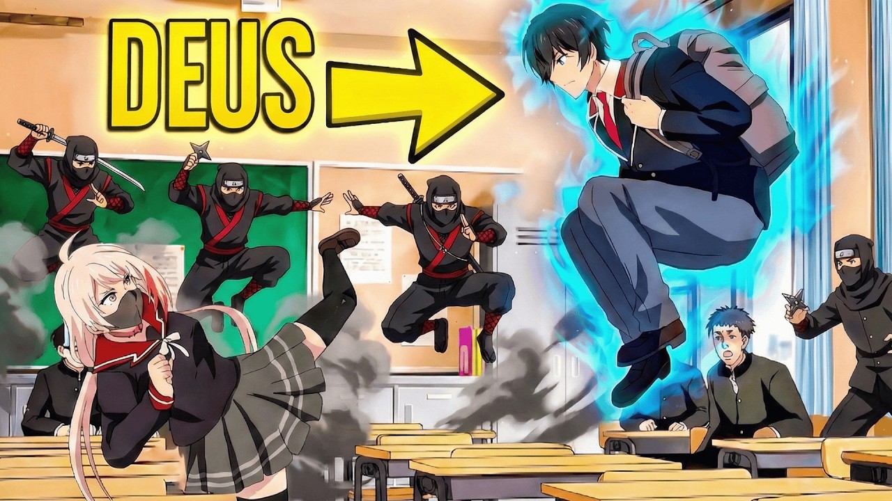 PARECE UM ESTUDANTE NORMAL, MAS É DO CLÃ DE NINJA MAIS FORTE | Resumo de Anime