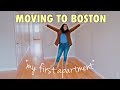 MOVING TO THE CITY | Spacious Empty Apartment Tour in Boston + Vlog 2021