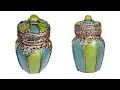 Great Idea of Glass jar and air dry clay