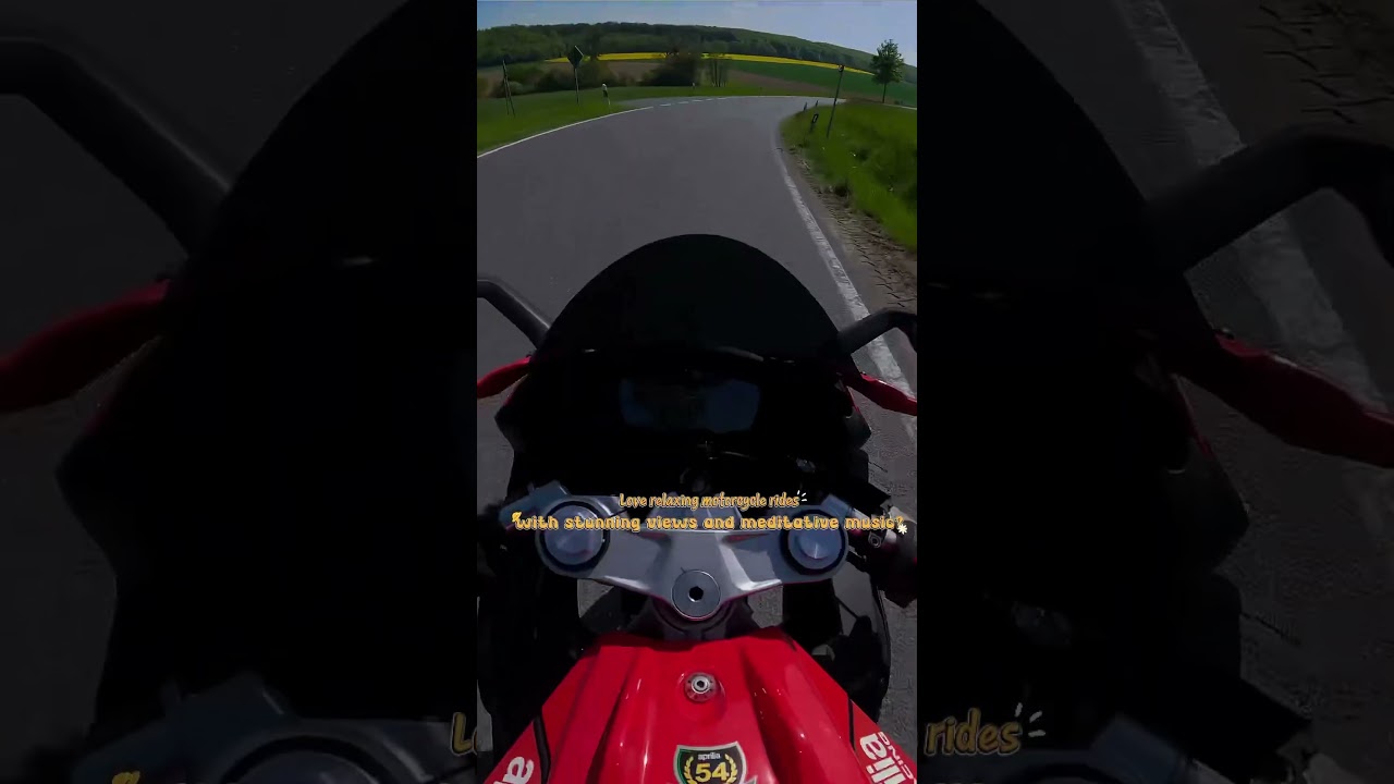 Relaxing Motorcycle Ride at Sunrise 