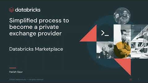 Getting started as a Private Exchange provider on Databricks Marketplace