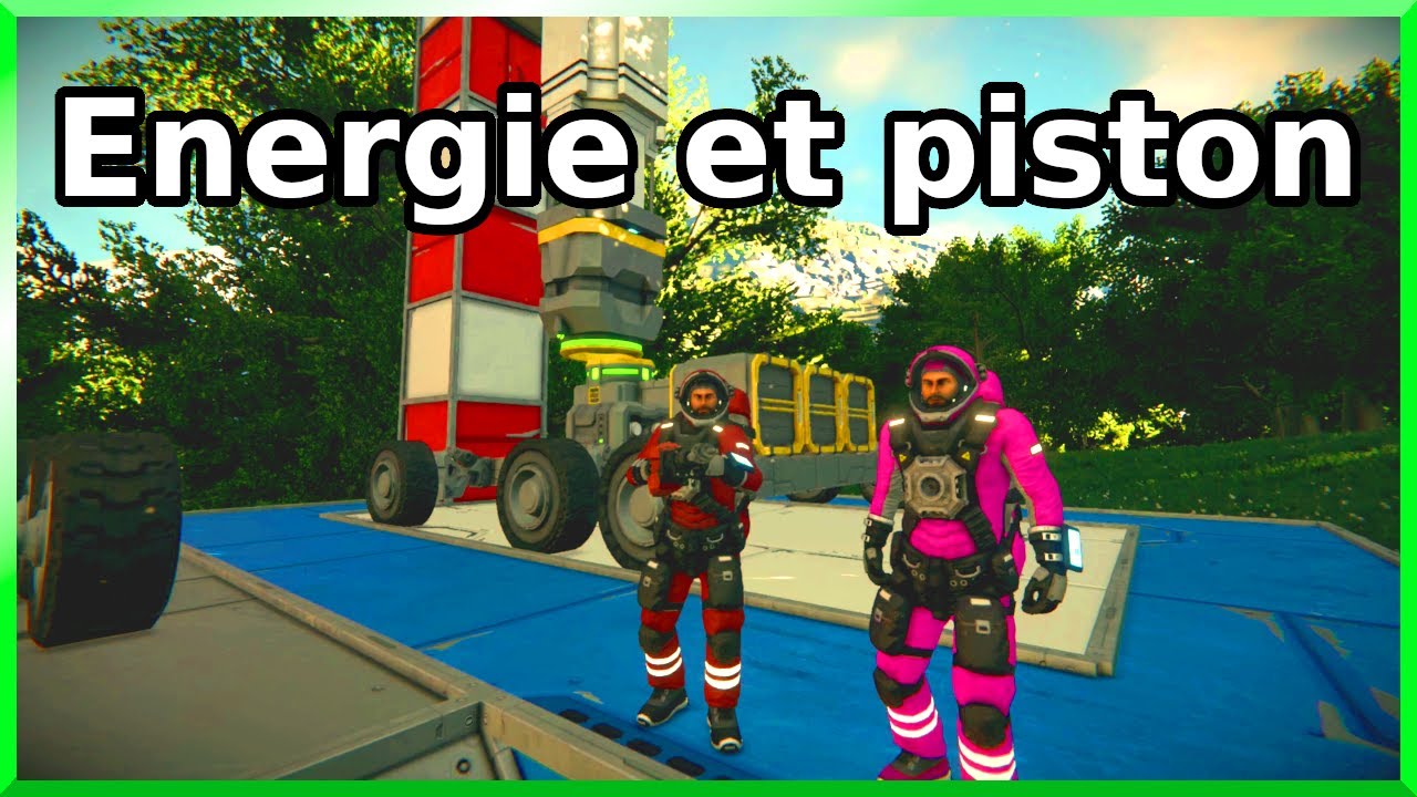 Energie et piston | Space Engineers en Duo [TUTO] | FR - YouTube