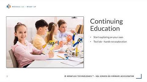 SQL Server on VMware Accelerator – Module 15 – Wrap Up