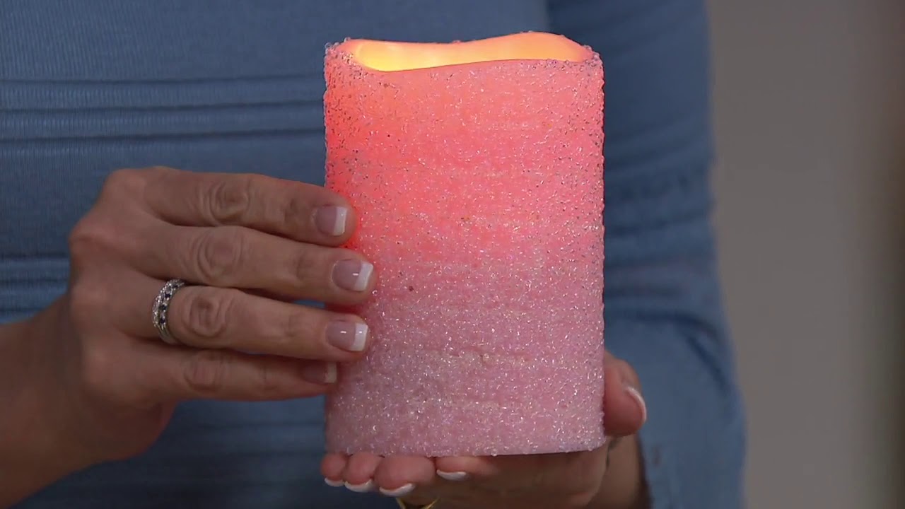 Lightscapes S/2 Easter Egg Glass Pedestals w/ Sugared Swirl Candles on