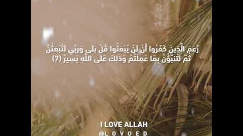 سورة التغابن ياسر الدوسري الايه 6الي 9 - سورة التغابن كاملة - الشيخ ياسر الدوسري - بجودة عالية hd