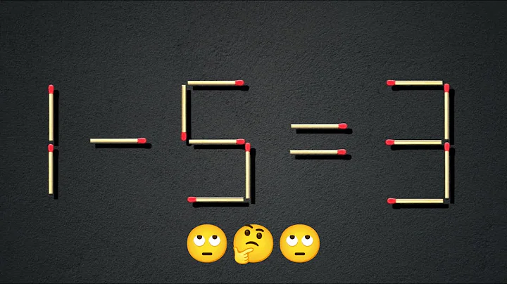 Move only 1 stick to fix the equation | Tricky matchstick puzzle that can trick your brain