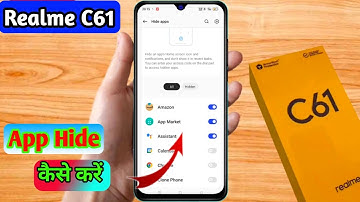 how to hide app in realme c61, realme c61 app hide kaise kare