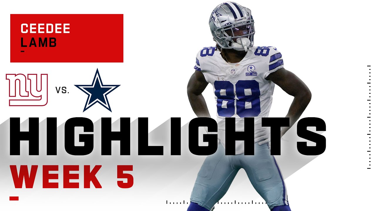 Through Five Weeks In The Nfl Ceedee Lamb Is 5th In The Nfl In Receiving Through Five Weeks In The Nfl Ceedee Lamb Is 5th In The Nfl In Receiving