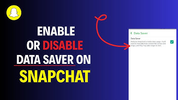 How To Enable and Disable Data Saver on Snapchat on Android | Turn on Data Saver Mode in Snapchat