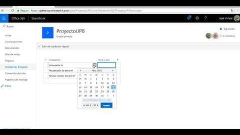 Tutorial SharePoint - Organizador de Tareas - Capítulo 5 - UPB Académico