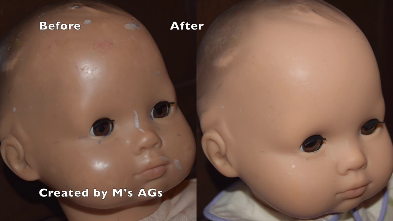 repaint bitty baby hair