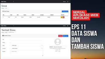 Belajar Membuat Web dari Nol dgn PHP MySQL - Eps 11 Layout Halaman Data Siswa dan Tambah Siswa