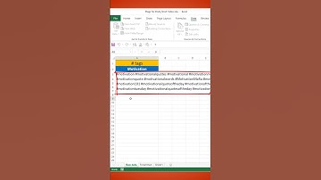 How to convert one cell data into a Column in excel ⚡⚡ | Transposing Data to a column | #shorts