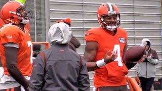 Deshaun Watson returns to Browns practice field from suspension