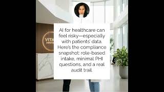 HIPAA-ready AI intake snapshot