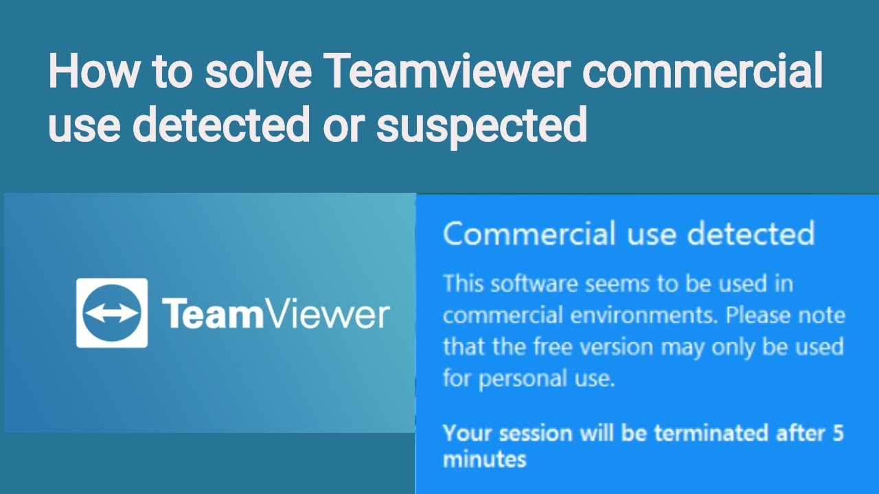 teamviewer commercial use detected android