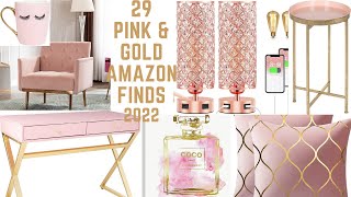 Amazon Finds 2022  /  29 Sophisticated Pink And Gold home decor with links screenshot 2