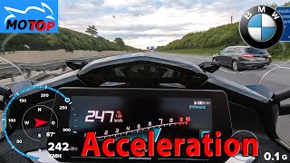 BMW K1600GT (2023)  ACCELERATION  Gopro GPS and DRAGY measured