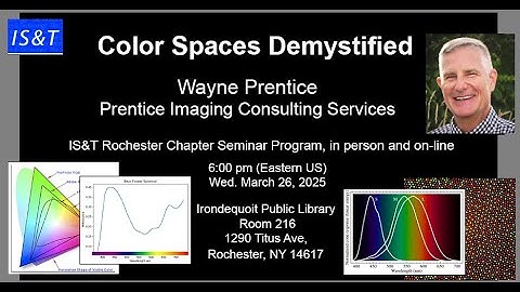 Color Spaces Demystified by Wayne Prentice