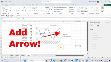 How to Add an Arrow to a Trendline in Microsoft Excel #msexcel #howto #trending #tutorial