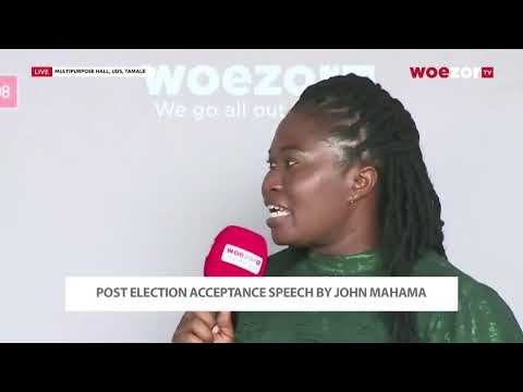 Post Election Acceptance Speech By H.E John Dramani Mahama Presidential candidate (NDC) || Woezor…