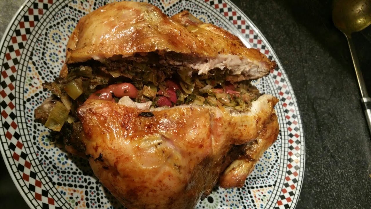 دجاج محمر ومعمر في الفرن بطريقة احترافية من تقديم نادية الفاسية