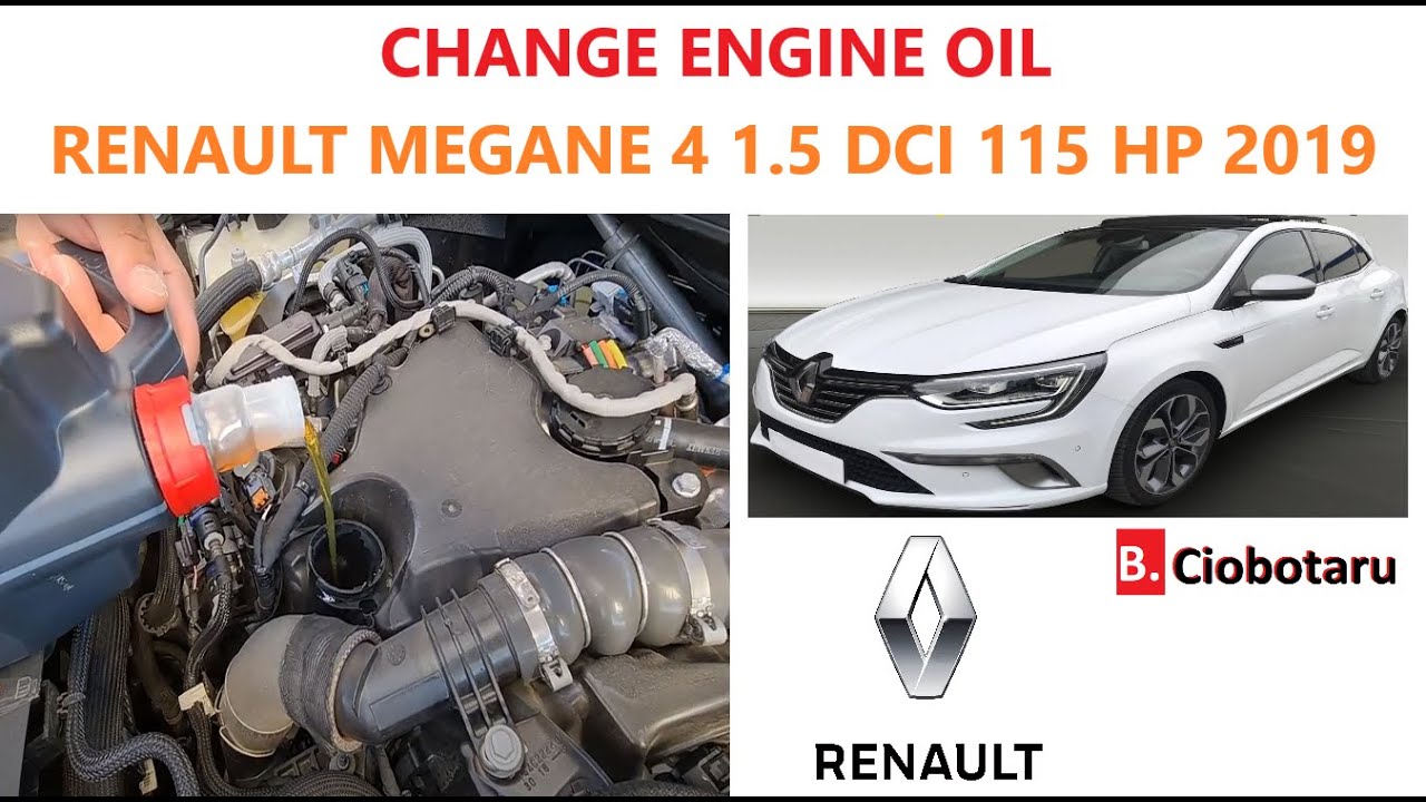 How to Change Engine Oil on a Renault Megane 4 (2019) 1.5 DCI 115Hp