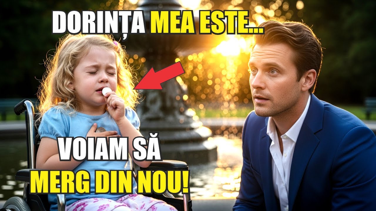 FATĂ SĂRACĂ ÎN SCAUN CU ROTILE ÎȘI DOREȘTE SĂ MEARGĂ, MILIARDARUL CARE O AUDE SCHIMBĂ TOTUL