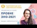 Пробне ЗНО-2021 з англійської мови. Розв'язки завдань для самоперевірки