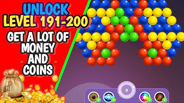 BUBBLE SHOOTER RAINBOW FUN GAMES! || LEVEL 191-200 || REAL 💰💰🪙🪙 || ANDROID GAMEPLAY