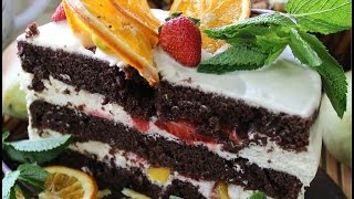 Рецепт- Шоколадно-апельсиновый торт