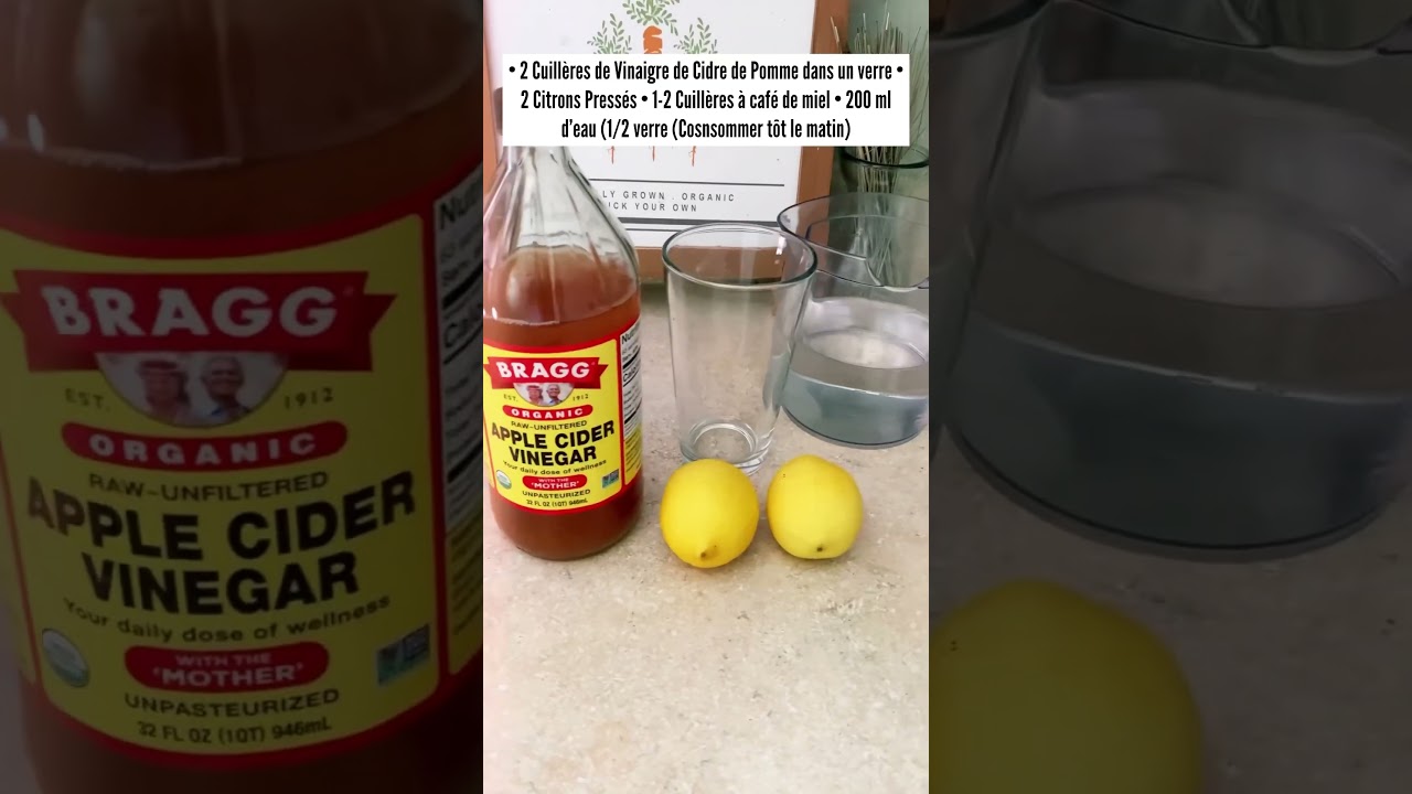 Meilleure boisson pour perdre du poids et Détox | Vinaigre de Cidre de pomme #santé #shorts