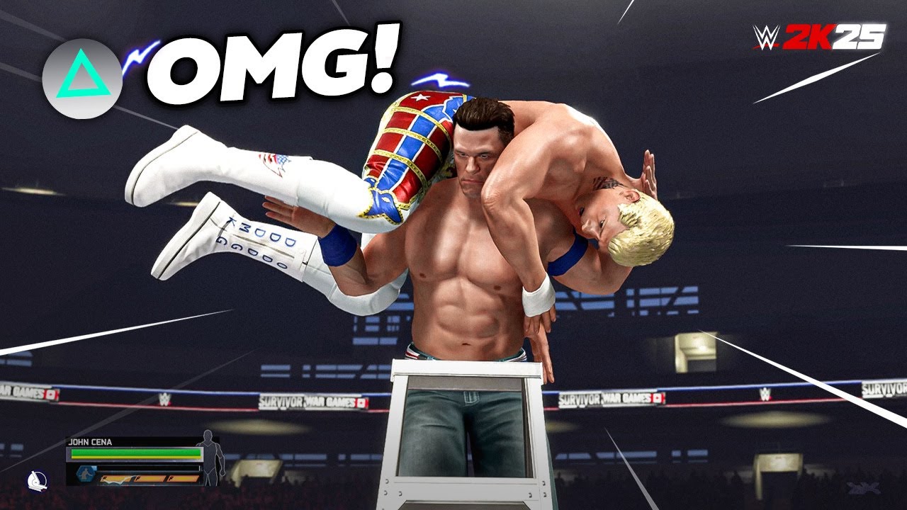 WWE 2K25: Все финишеры в лестничных матчах!!