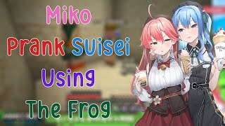 Miko Prank Suisei till She Scream Because of The Frog!!