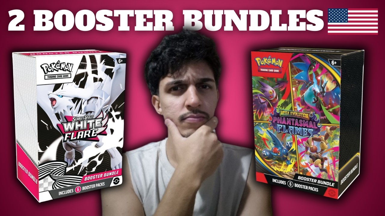 ABRI DUAS MINI BOOSTER BOX em INGLÊS de Fogo Branco e Fogo Fantasmagórico