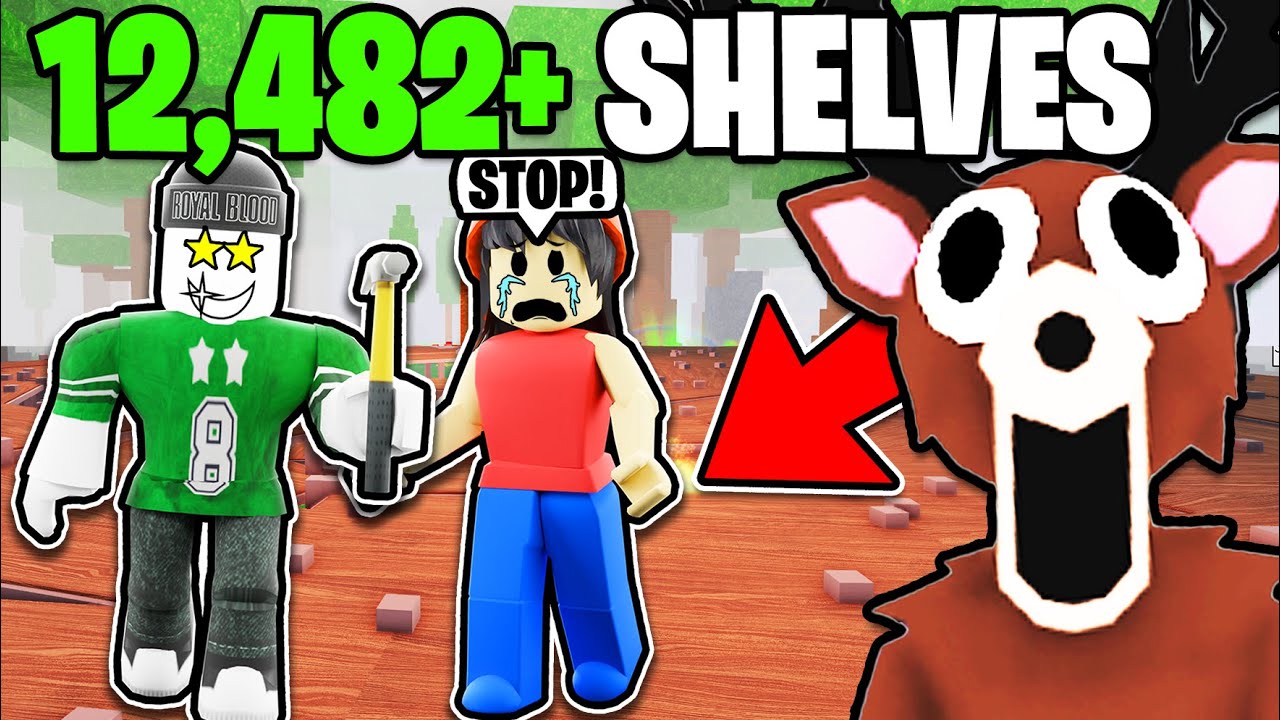 Spamming SHELVES To TROLL My Teammates In 99 Nights In The Forest!