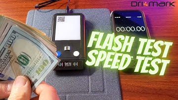Dri Mark Flash Test Counterfeit Cash Detector Counting Multiple Bills Speed Test