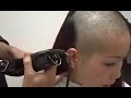 Boyfriend shave his japanese girlfriend hair
